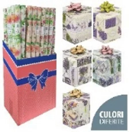 CSOMAGOLÓPAPÍR LEVENDULÁS 200X70CM (50DB/DISPLAY)