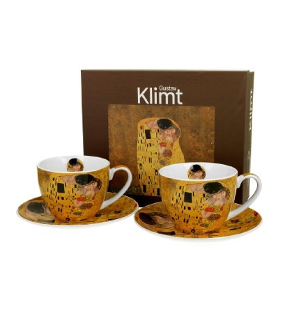 TEÁSKÉSZLET 2 SZEMÉLYES CSÉSZE+ALJ 270ML KLIMT KISS
