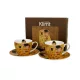TEÁSKÉSZLET 2 SZEMÉLYES CSÉSZE+ALJ 270ML KLIMT KISS