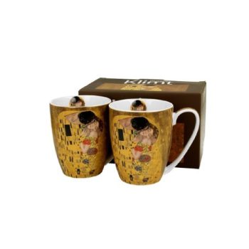 BÖGRE SZETT PORCELÁN 2DB-OS 360ML KLIMT KISS