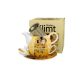 TEAKANNA SZŰRŐS + CSÉSZE ALJJAL 300/350ML KLIMT KISS EKRÜ