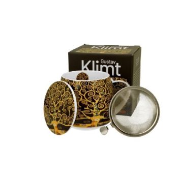 BÖGRE HORDÓS SZŰRŐS 430ML KLIMT ÉLETFA BARNA