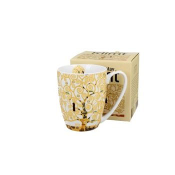 BÖGRE PORCELÁN 360ML KLIMT ÉLETFA EKRÜ