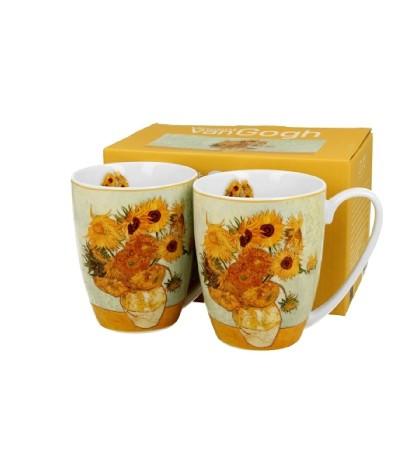 BÖGRE SZETT PORCELÁN 2DB-OS 360ML V.V.GOGH NAPRAFORGÓK