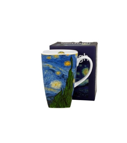 BÖGRE SZÖGLETES PORCELÁN 650ML V.V.GOGH CSILLAGOS ÉJ