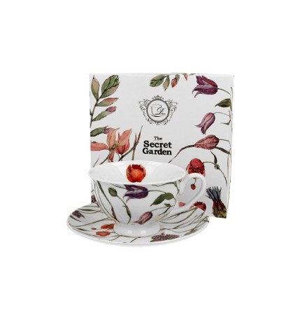 CSÉSZE+ALJ PORCELÁN 250ML VIRÁG - MEADOW