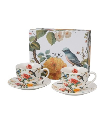 TEÁSKÉSZLET 2 SZEMÉLYES CSÉSZE+ALJ 270 ML APRIL