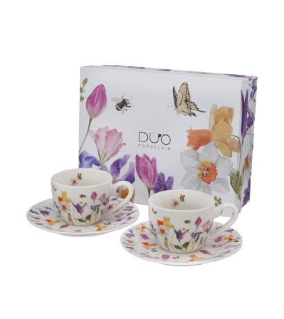 KÁVÉSKÉSZLET 2 SZEMÉLYES CSÉSZE+ALJ 110 ML MAY