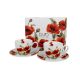 TEÁSKÉSZLET 2 SZEMÉLYES CSÉSZE+ALJ 270 ML CLASSIC POPPIES