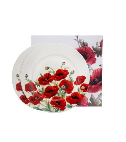 DESSZERT TÁNYÉR SZETT 2DB-OS 19CM CLASSIC POPPIES
