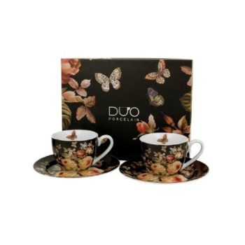 KÁVÉSKÉSZLET 2 SZEMÉLYES CSÉSZE+ALJ 110 ML WARDA