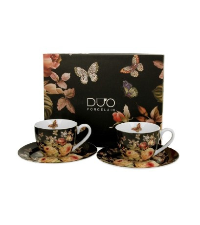 KÁVÉSKÉSZLET 2 SZEMÉLYES CSÉSZE+ALJ 110 ML WARDA