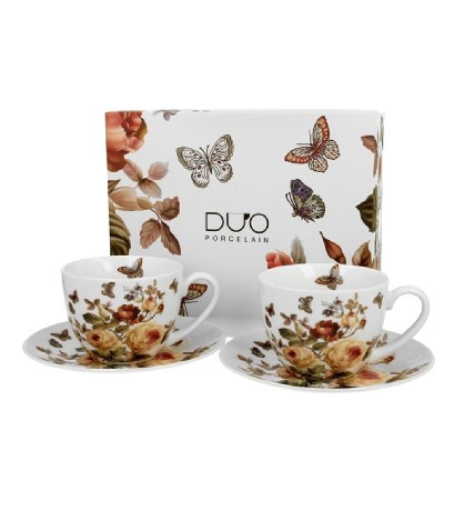 TEÁSKÉSZLET 2 SZEMÉLYES CSÉSZE+ALJ 270 ML ZAHRA