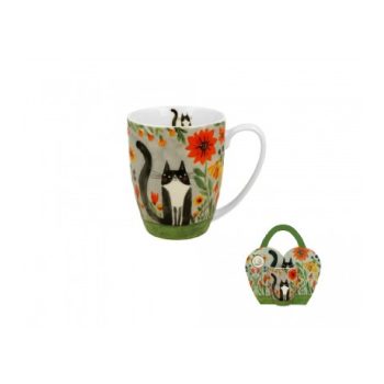 BÖGRE PORCELÁN 360ML MACSKÁS - MEADOW