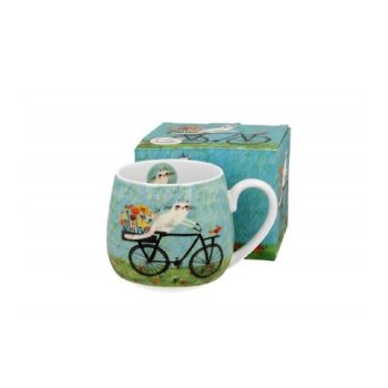 BÖGRE HORDÓS 430ML MACSKÁS - BICIKLI