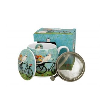 BÖGRE HORDÓS SZŰRŐS 430ML MACSKÁS - BICIKLI