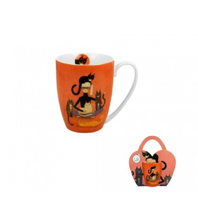 BÖGRE PORCELÁN 360ML MACSKÁS - CINDY