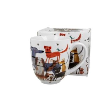 BÖGRE JUMBÓ PORCELÁN 1000ML KUTYÁS - SÉTA