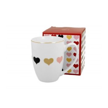 BÖGRE PORCELÁN 360ML 4 SZÍNŰ SZÍV