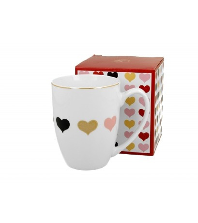 BÖGRE PORCELÁN 360ML 4 SZÍNŰ SZÍV