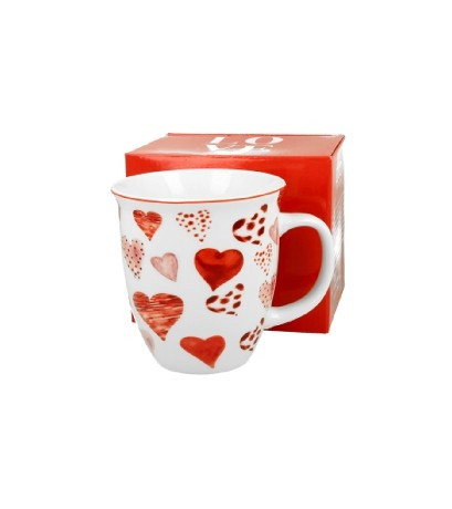 BÖGRE PORCELÁN 650ML SZÍV VEGYES