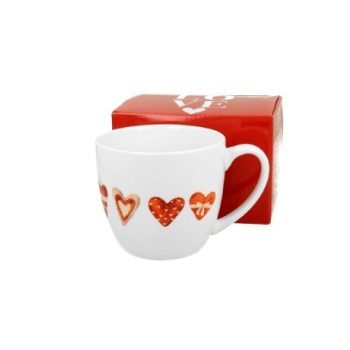 BÖGRE PORCELÁN 460ML SZÍV VEGYES