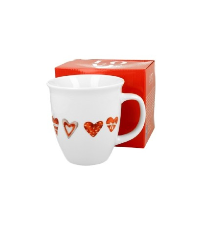 BÖGRE PORCELÁN 650ML SZÍV VEGYES