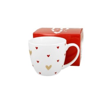 CSÉSZE+ALJ PORCELÁN 460ML SZÍV APRÓ