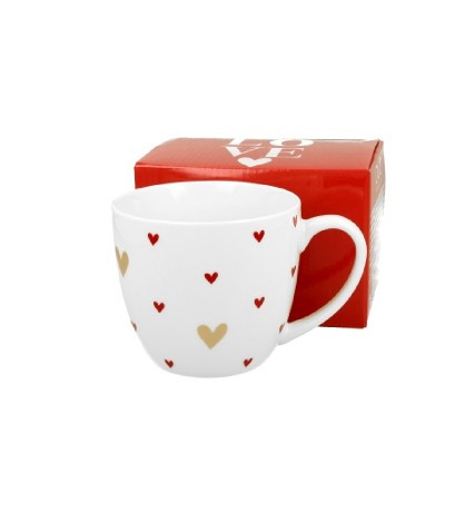 CSÉSZE+ALJ PORCELÁN 460ML SZÍV APRÓ