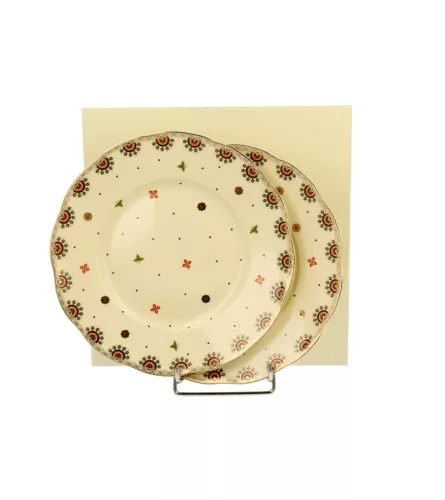 DESSZERT TÁNYÉR SZETT PORC. 2DB-OS ECRU CASABLANCA 20CM