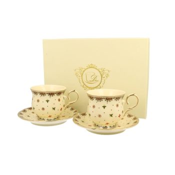 CSÉSZE+ALJ SZETT PORC. 2SZ. ECRU CASABLANCA 260ML