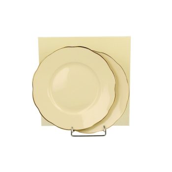 DESSZERT TÁNYÉR SZETT PORC. 2DB-OS ECRU CLARK 20CM