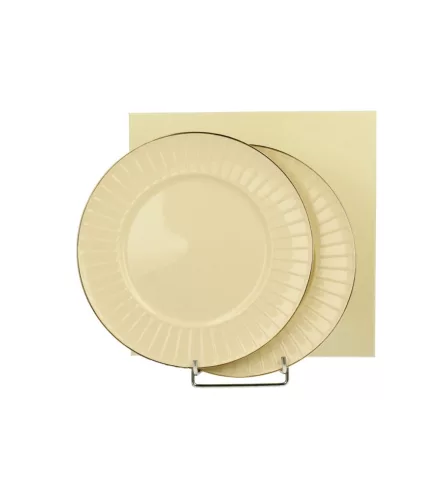 DESSZERT TÁNYÉR SZETT PORC. 2DB-OS ECRU NINA 20CM