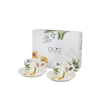 MOKKÁS CSÉSZE+ALJ SZETT PORC. 2SZ. COLORS OF NATURE 80ML