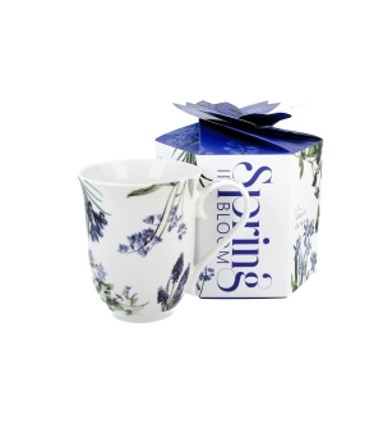 BÖGRE KÉK VIRÁG MINTÁVAL DÍSZDOBOZBAN