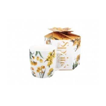 BÖGRE SÁRGA VIRÁG MINTÁVAL DÍSZDOBOZBAN