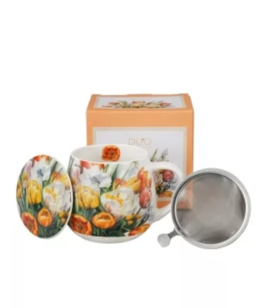 BÖGRE TULIPÁNOS TEASZŰRŐVEL