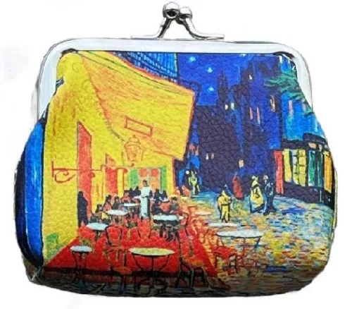 PÉNZTÁRCA 11X10CM KÁVÉZÓ TERASZA ESTE VAN GOGH
