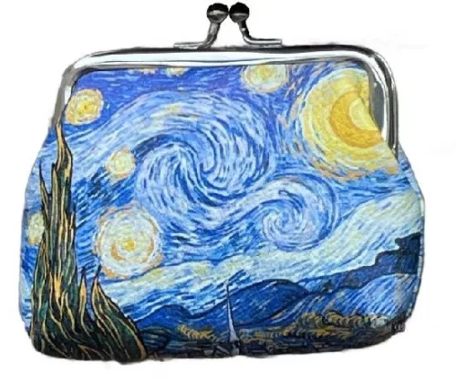 PÉNZTÁRCA 11X10CM CSILLAGOS ÉJ VAN GOGH
