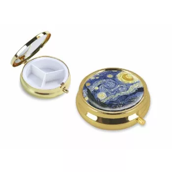 TABLETTÁS DOBOZ 6CM CSILLAGOS ÉJ VAN GOGH