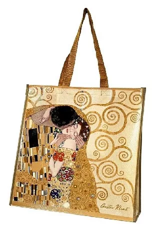 TÁSKA PP 40X40X14CM KISS KLIMT