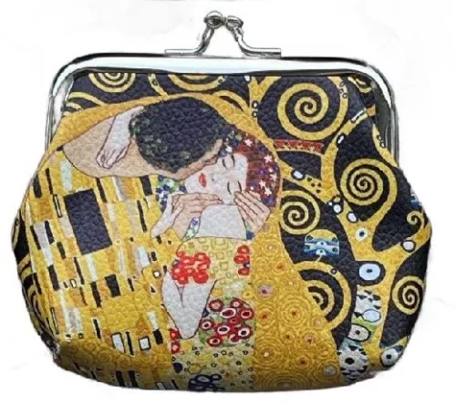 PÉNZTÁRCA 11X10CM KISS KLIMT