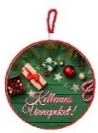 ALÁTÉT KERÁMIA - KELLEMES UNNEPEKET 16CM