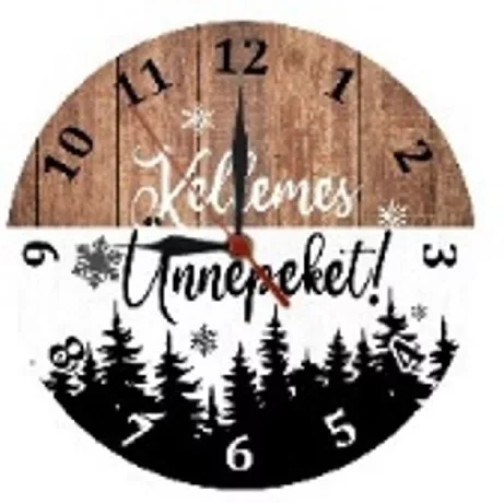 FALIÓRA-KARÁCSONYI DEKORÁCIÓ - KELLEMES UNNEPEKET! 28CM