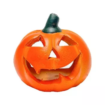 DÍSZ TÖK POLIREZIN HALLOWEENI 8X8CM
