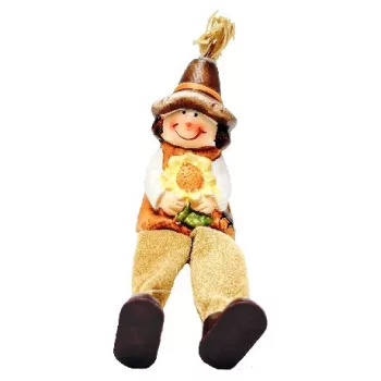 DÍSZ FIGURA LÓGÓ LÁBÚ POLIREZIN 4X18CM