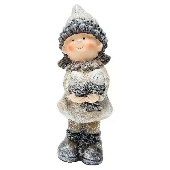DÍSZ FIGURA POLIREZIN 6,5X17CM