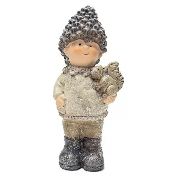 DÍSZ FIGURA POLIREZIN 6,5X17CM