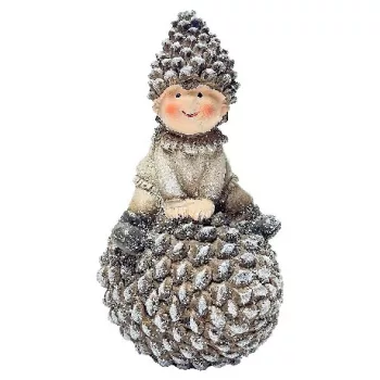 DÍSZ FIGURA POLIREZIN 14X18CM