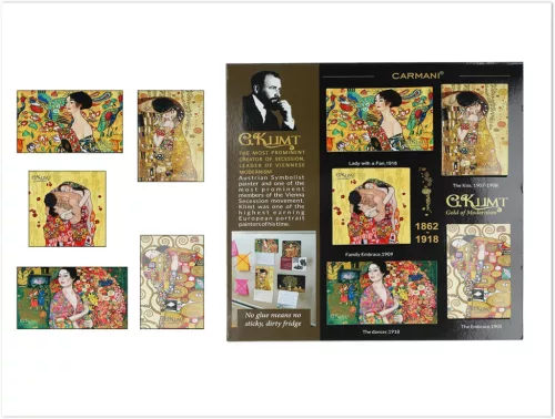 MÁGNESKÉSZLET 5DB-OS KLIMT 5,5X6CM-7,8X5CM